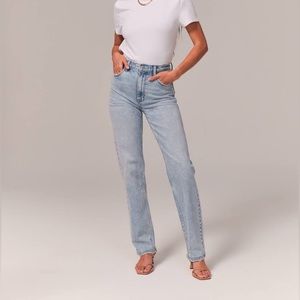 Abercrombie Curve Love 90s Straight Ultra High Rise Jeans